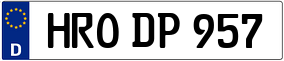 Trailer License Plate